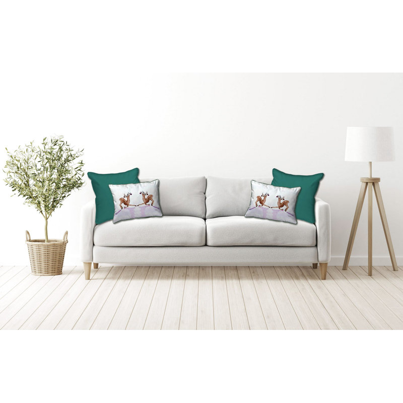 Housse et insert de coussin rectangulaire Dancing, Grand