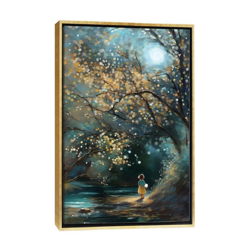 «Always With Me», reproduction d'art murale encadrée, H 48 po x l 32 po, Reproduction encadrée sans passe-partout, Doré