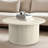 Aurel Modern 31.1" Fluted Round Living Room Coffee Table-511158857