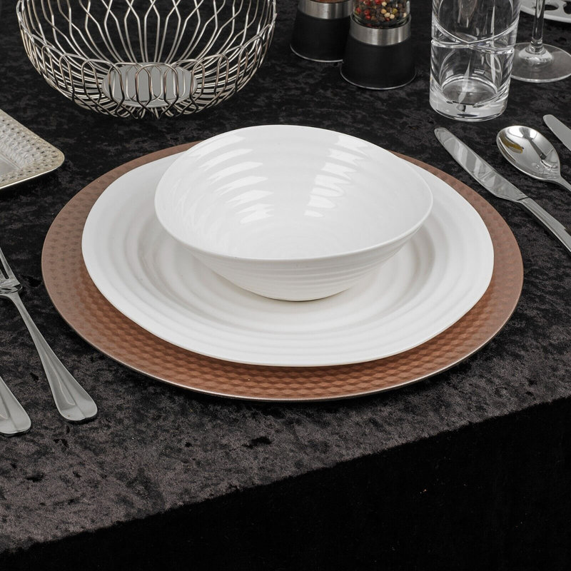 Alvert Melamine Geometric Charger