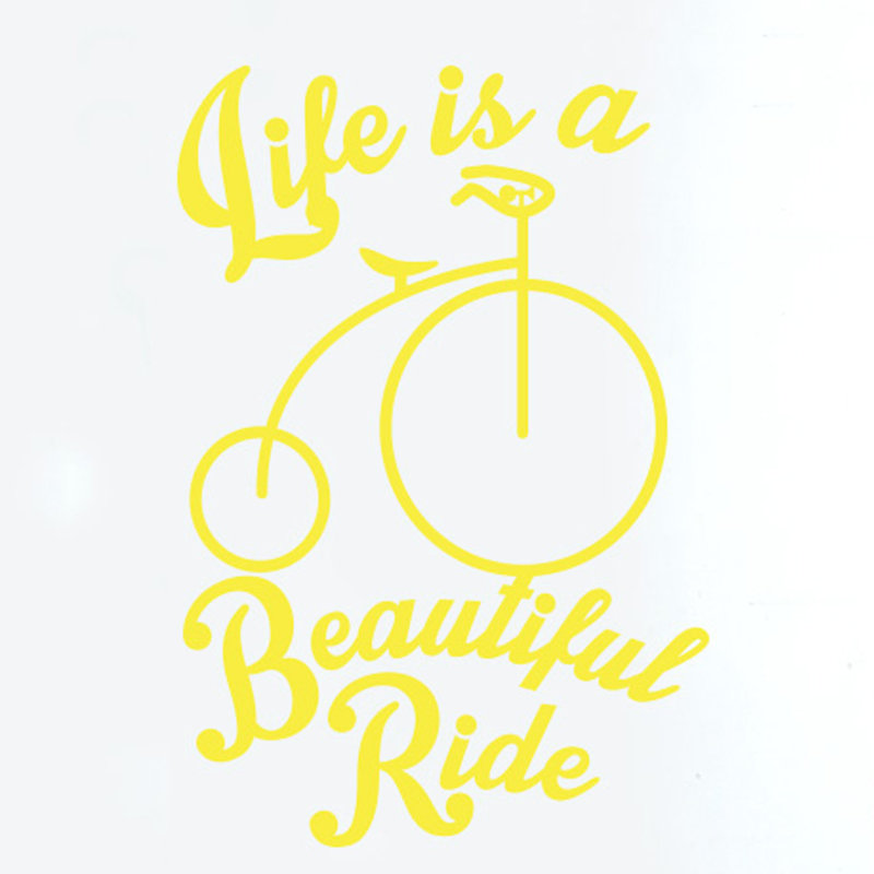 Wall Decal, Medium, Bright Yellow