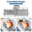 Stainless Steel Kitchen Dish Rack,Expandable Dish Drying Rack,Plate Rack,Extra Large Capacity Dish Drainer-116376623