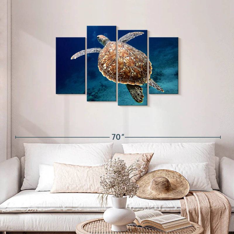 Brampt Swimming Turtle, 27" H x 43" W