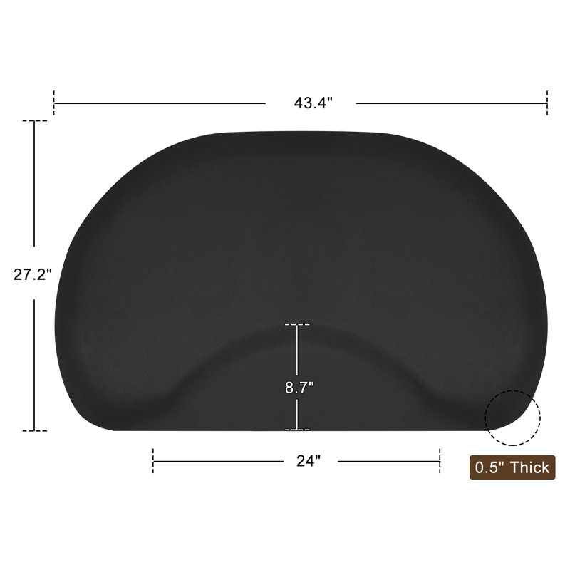 Oval Chair Mat with Rounded Edge