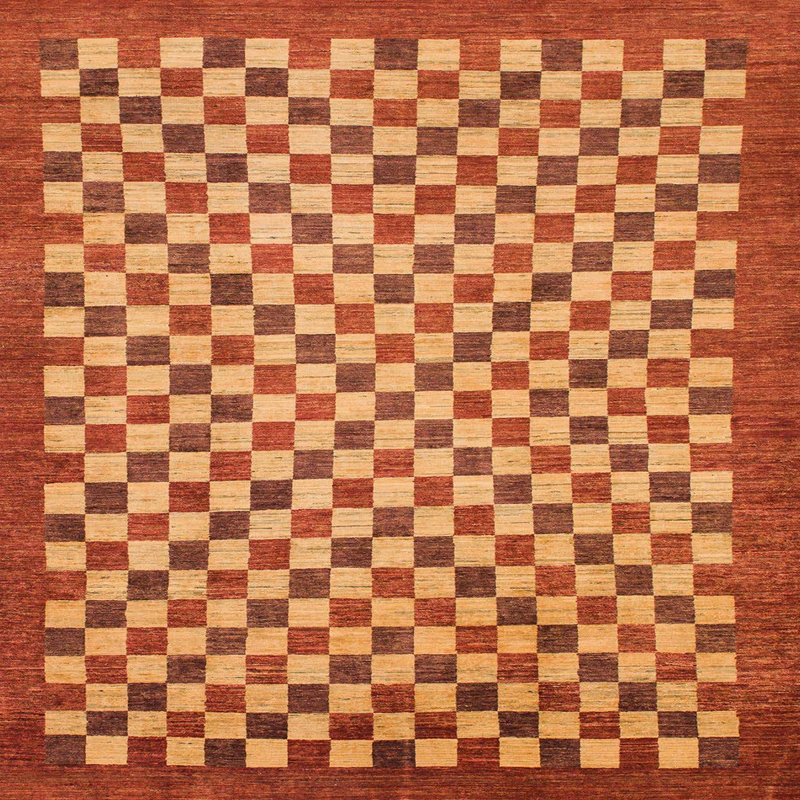 Geometric Indoor Rug, Square 3'