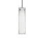 Luminaire suspendu cylindrique en nickel à 1 lumière Dannelley