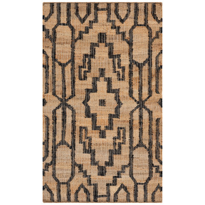 Augst Natural Fiber Flat Weave Jute Southwestern Rug