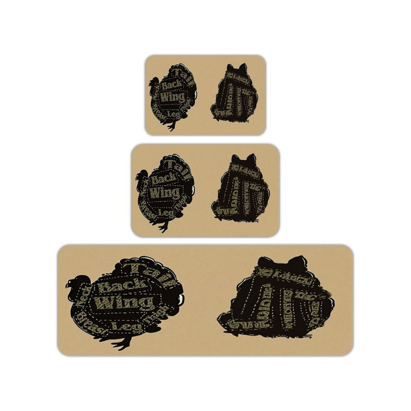 Ensemble de 3 tapis de cuisine Turquie