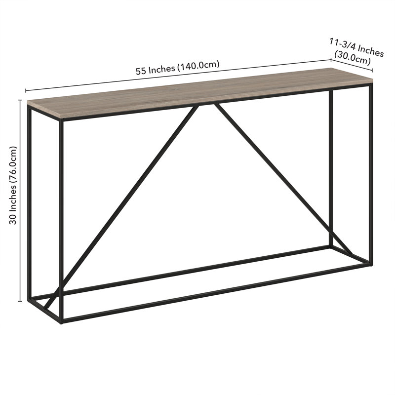 Console Table, Grey Wash, 76 H x 140 W x 30 D cm