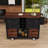 Rolling Kitchen Island with Drop Leaf, Power Outlet, 2 Drawers and Spice Rack-922454854