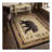 Black 2 ft. 7 in. x 7 ft. 3 in. Lodge Area Rug