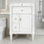 Meuble-lavabo avec lavabo, 2 tiroirs et tablettes de porte-1126211415
