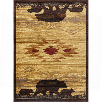 Multi Lodge Area Rug
