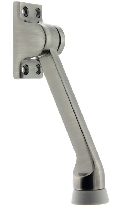 Solid Brass Kick Stop, Antique Nickel