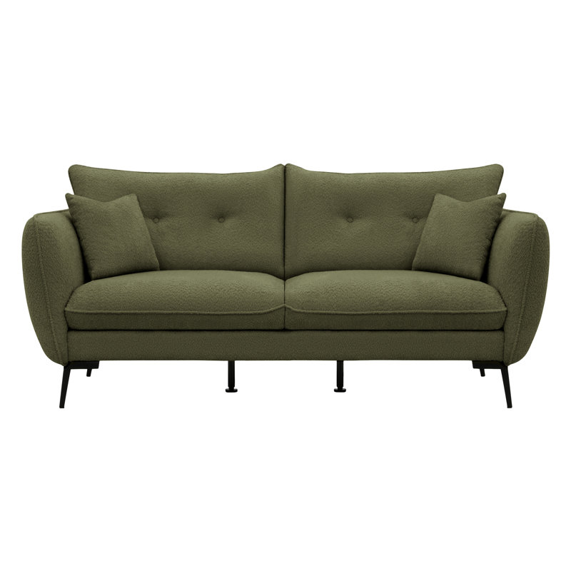 Cara 3 Seater Sofa, Olive Green