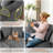 Boneless Oversized Corduroy Boneless Loveseat With 2 Pillows And Side Pockets-239711822