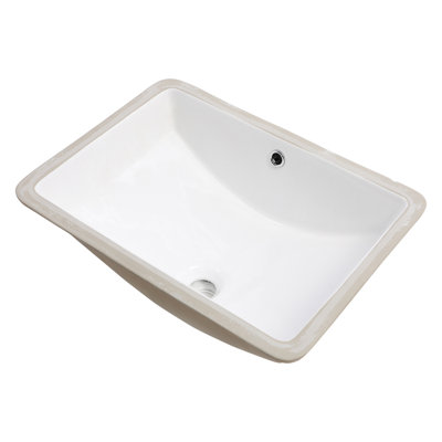 Lavabo de salle de bain encastré blanc