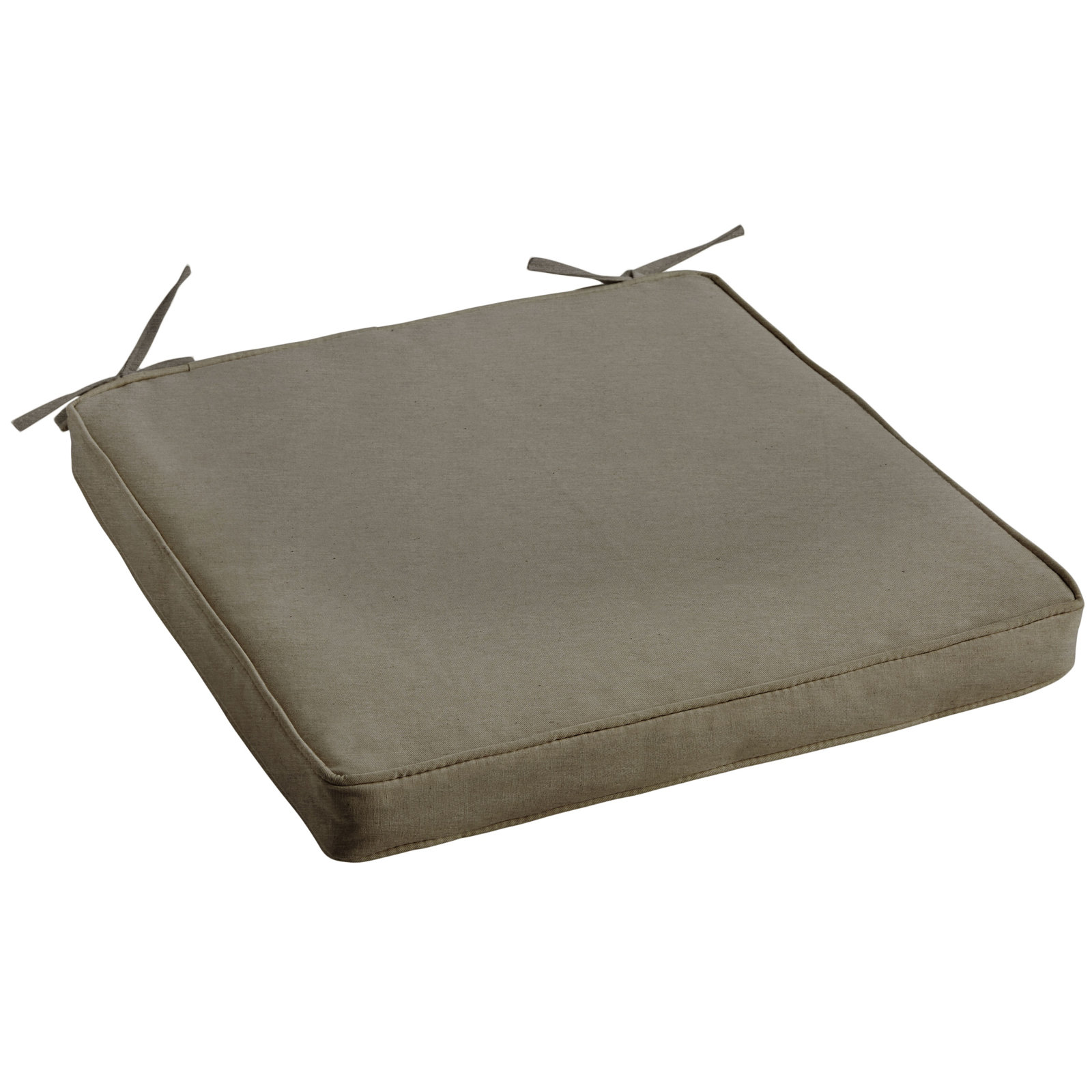 Sunbrella Outdoor Dining Chair Cushion, Canvas Taupe Sunbrella® Canvas