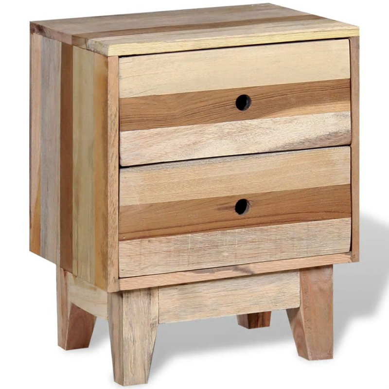 Suri 30cm W Solid Wood Bedside Table