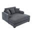 Canapé-lit surdimensionné en chenille de 55,5 po Lorelay-950697827