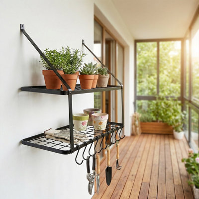 Iron Rectangle Hanging Pot Rack