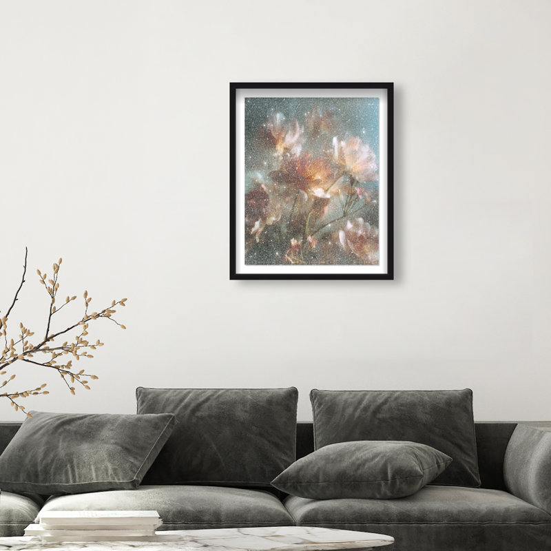 Mystic Meadow Shadowbox Floral & Botanical Print by Oliver Gal, Black Frame, 16 x 20, 25.5"H x 31.5"W, Black Shadowbox