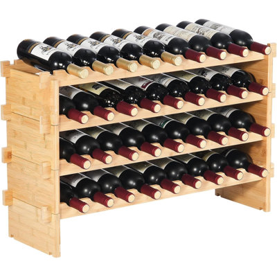 36 Bottle Stackable Modular Wine Rack
