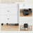 Office Storage Cabinet, Office Storage Cabinet With 3 Drawers, Filing Cabinet With Wheels And Removable Tray, Vertical Filing Cabinet For Storage-795129456