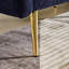 , Bleu foncé,, Accoudoir réglable,, Deux coussins moelleux, Salon moderne, 3 places, Tissu, Lit gigogne, Poche latérale pliable, Bureau