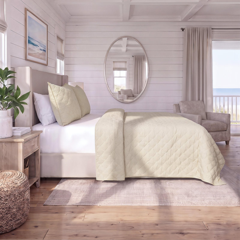 Southern Tide Marin Full/Queen Sand Quilt, Queen Quilt