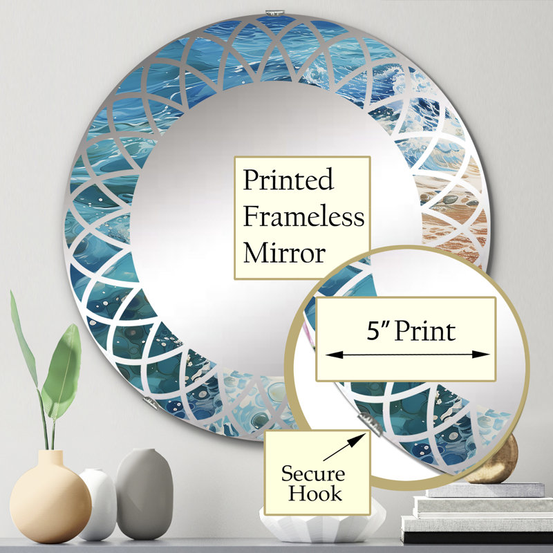 Eytel - Miroir mural rond, 24 po x 24 po