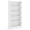 Bibliothèque haute H 72 "x l 35,4", 6 niveaux, blanc