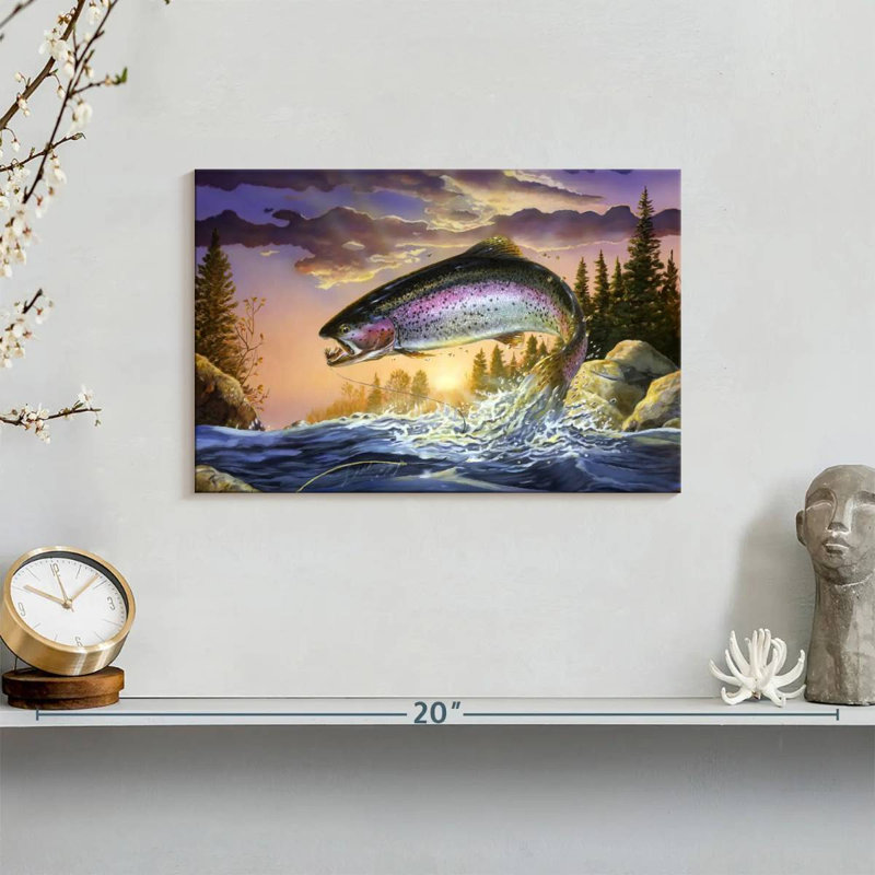 Senne Mighty Trout, 8" H x 12" W