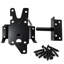 FCD Heavy Duty Fence Gate Latch, 9 x 5.5 Inch, Black, 4 Pack