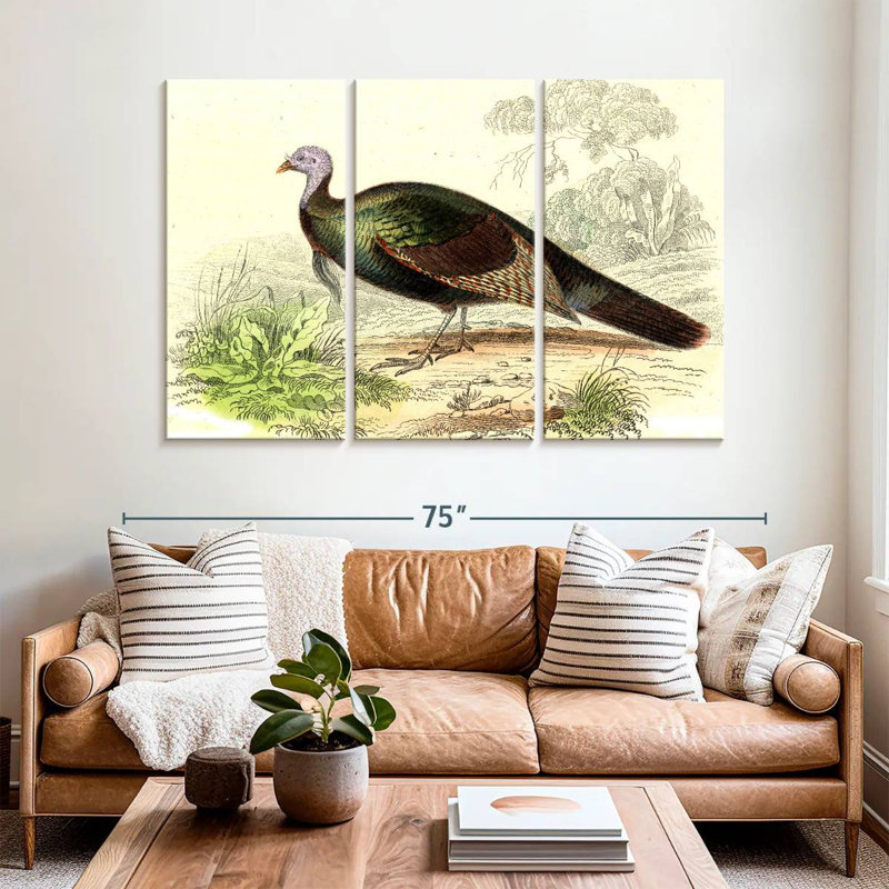Brampt Wild Turkey, 42" H x 65" W