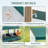 Nesting Boxes for Chickens, 4 Compartments Chicken Nesting Box with Legs, Chicken Laying Boxes with Lid Cover