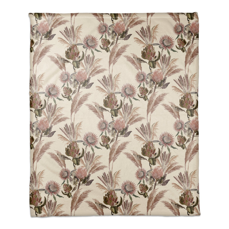 Hand Woven Throw Blanket, Cream