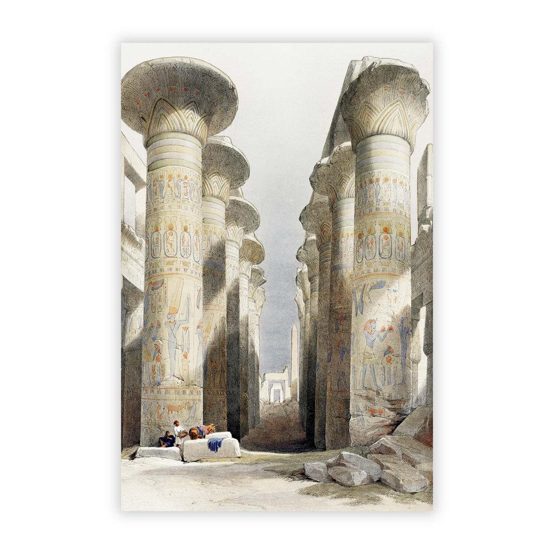 Ehyptian Temple by David Roberts - Frameless Print