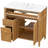 Bathroom Vanity with Sink, Flip-Out Drawer, 3 Drawers and 2 Soft-Close Doors
