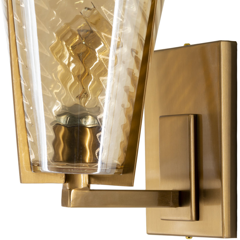 1 - Light Gold Armed Sconce