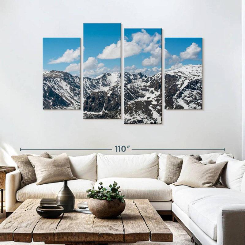 Montagnes enneigées d'Alvord, Colorado, H 54 po x l 84 po