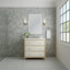 Celeste 36'' Single Bathroom Vanity with Solid Surface Top-98619464-98503273