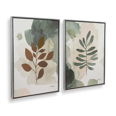 Ensemble de 2 feuilles harmoniques duo I