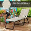 Chaise longue pliante avec coussin, dossier réglable -685918605