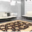 Tapis décoratif en laine noué à la main de conception unique 5 pi 7 po x 7 pi 10 po Ivoire