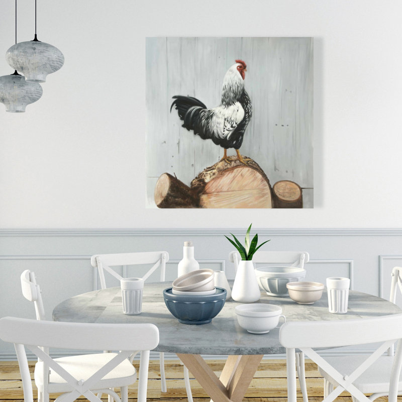 Wyandotte Rooster - Toile d'oiseau de cuisine pour la décoration intérieure