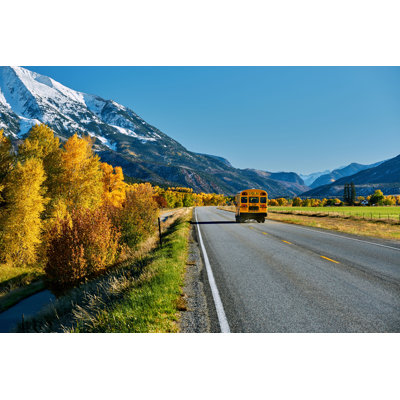 " School Bus On Highway " by Haveseen
