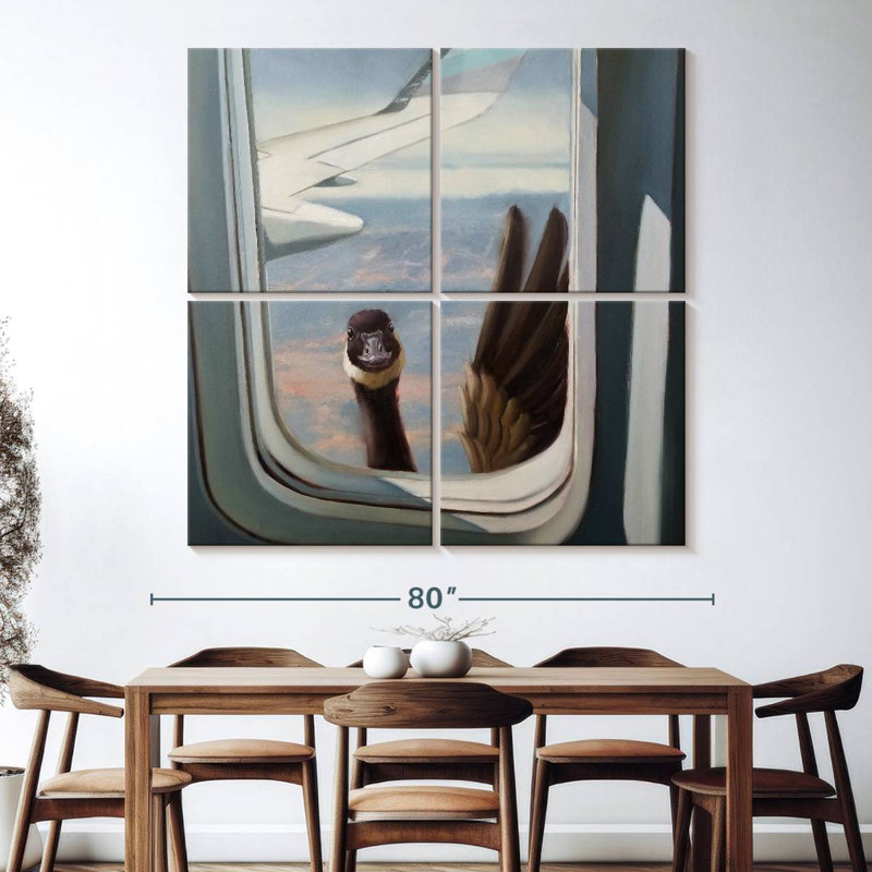 Brampt Friendly Skies, 74" H x 74" W