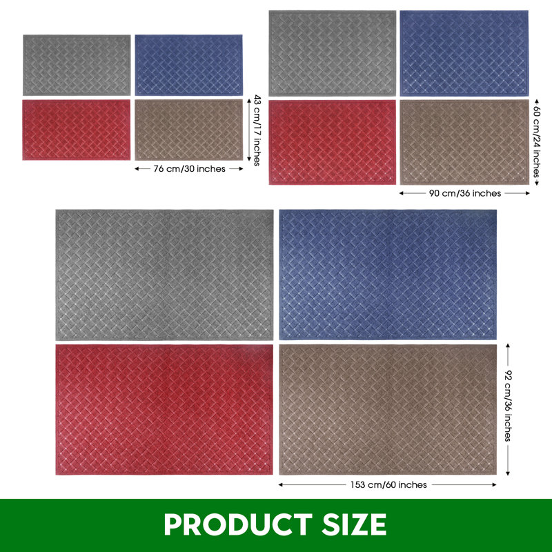 Tapis d'entrée antidérapant Latitude Run®, L 24 po x L 36 po, Marine
