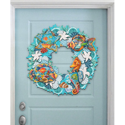 Handcrafted Faux Wood 20'' Wreath